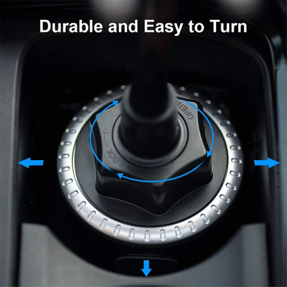 Car Phone Holder, Universal 360 Rotatable Cup Holder for Iphone, Samsung, LG, Compatible with 4.7-6.4 Inch Screens